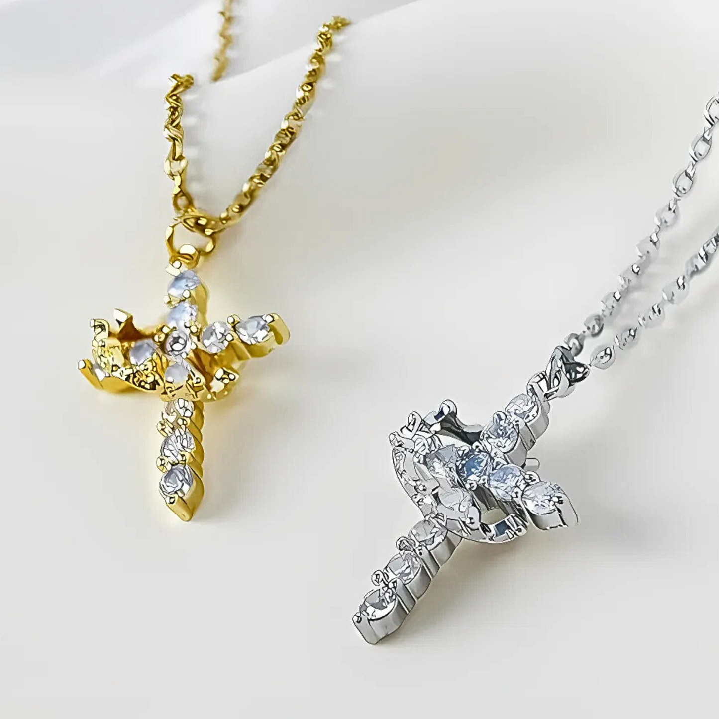 Cross Crown Necklace