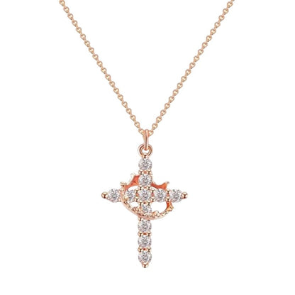 Cross Crown Necklace